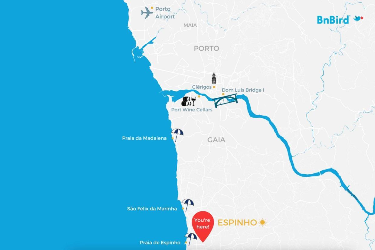 Espinho Sunshine Flat Apartman Kültér fotó